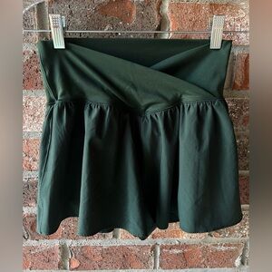 OFFLINE By Aerie Real Me Crossover Flowy Skort in a dark green - size small